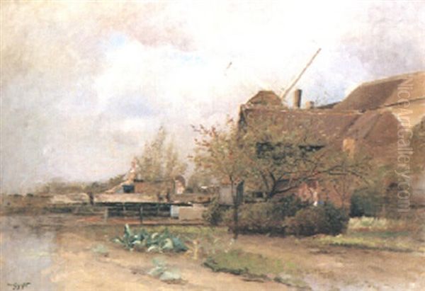Vid Kvarnen Oil Painting by Wilhelm von Gegerfelt