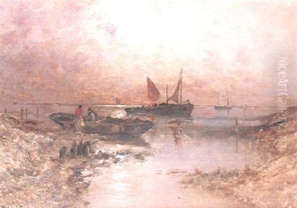 Strandlandskap I Mansken Oil Painting by Wilhelm von Gegerfelt