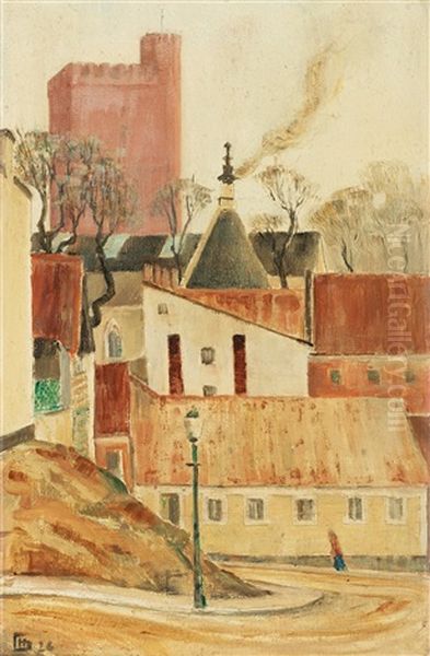 Motif From Helsingborg, Sweden Oil Painting by Hugo Gehlin