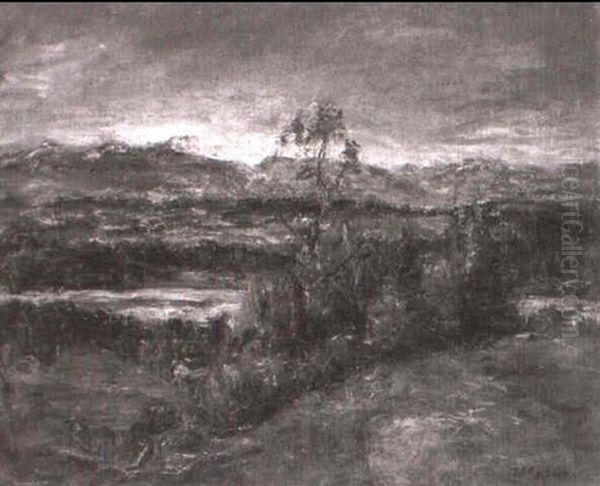 Voralpenlandschaft Oil Painting by Wilhelm (Willi) Geissler