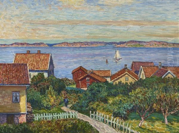 Motiv Fran Fjallbacka Oil Painting by Anton Genberg