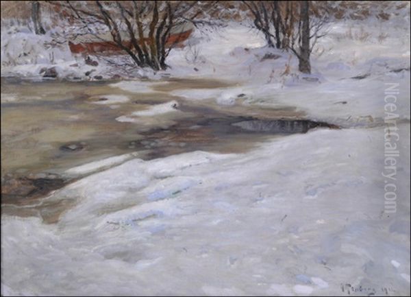 Talvisaa Oil Painting by Anton Genberg