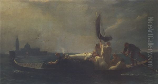 Den Sidste Rejse Oil Painting by Ernest Augustin Gendron