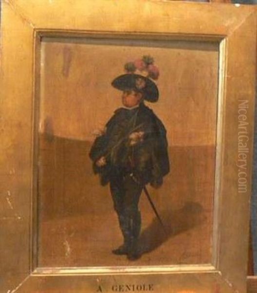 Noble Sevillan Oil Painting by Alfred Andre Geniole