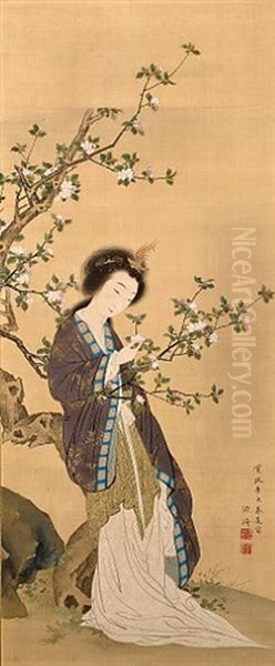 Yang Guifei Oil Painting by Komai Genki