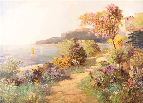 Sudliche Landschaft Oil Painting by Lillian M. Genth