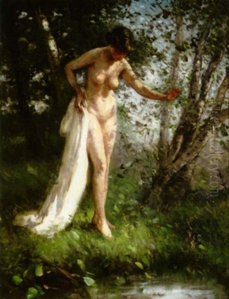 Whisperings Of June Oil Painting by Lillian M. Genth