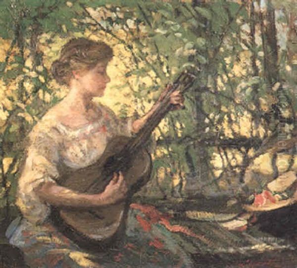 Summer Melody Oil Painting by Lillian M. Genth