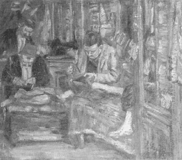 The Tailor Shop Oil Painting by Lillian M. Genth