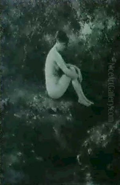 Meditation Oil Painting by Lillian M. Genth