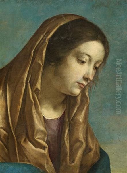 Fragment Einer Maria Oil Painting by Orazio Gentileschi