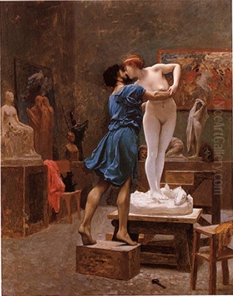 Pygmalion Et Galatee Oil Painting by Jean-Leon Gerome