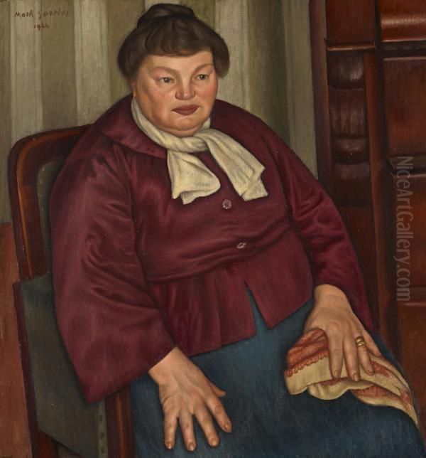 Portrait Of The Artist's Mother Oil Painting by Mark Gertler