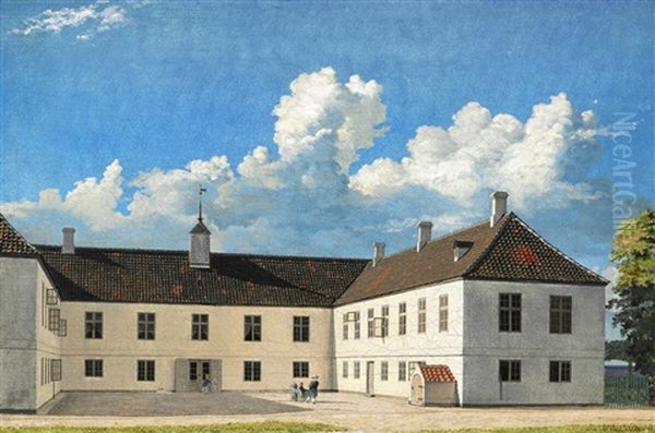 The Manor Rungstedgard Oil Painting by Vilhelm (Johan V.) Gertner