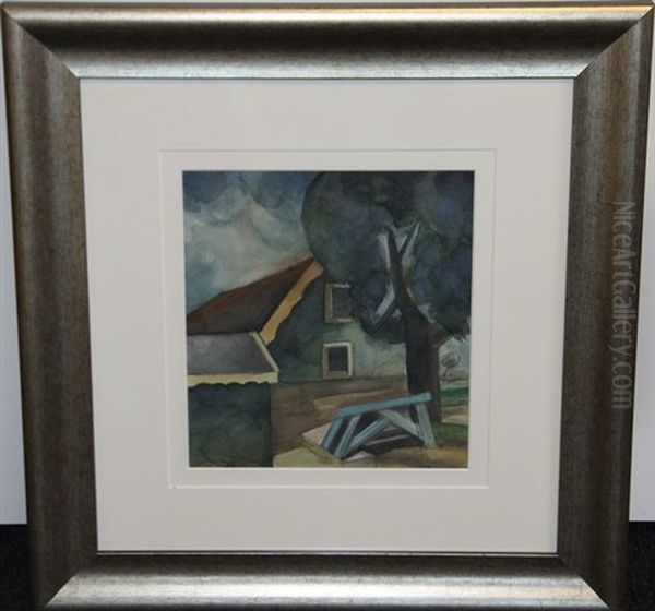 Colorful House With Tree Oil Painting by Leo Gestel