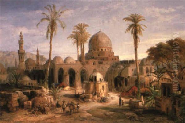 Tombs Of The Khalifs Oil Painting by Geyer, Alexius