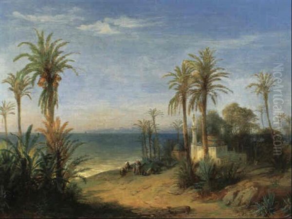 Moschee An Der Afrikanischen Kuste Oil Painting by Geyer, Alexius