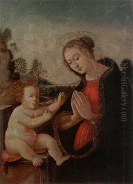 The Madonna And Child Oil Painting by Ghirlandaio Domenico