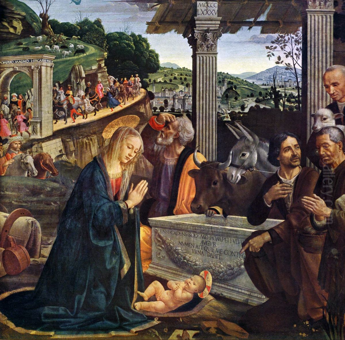 Adoration Of The Shepherds Oil Painting by Ghirlandaio Domenico