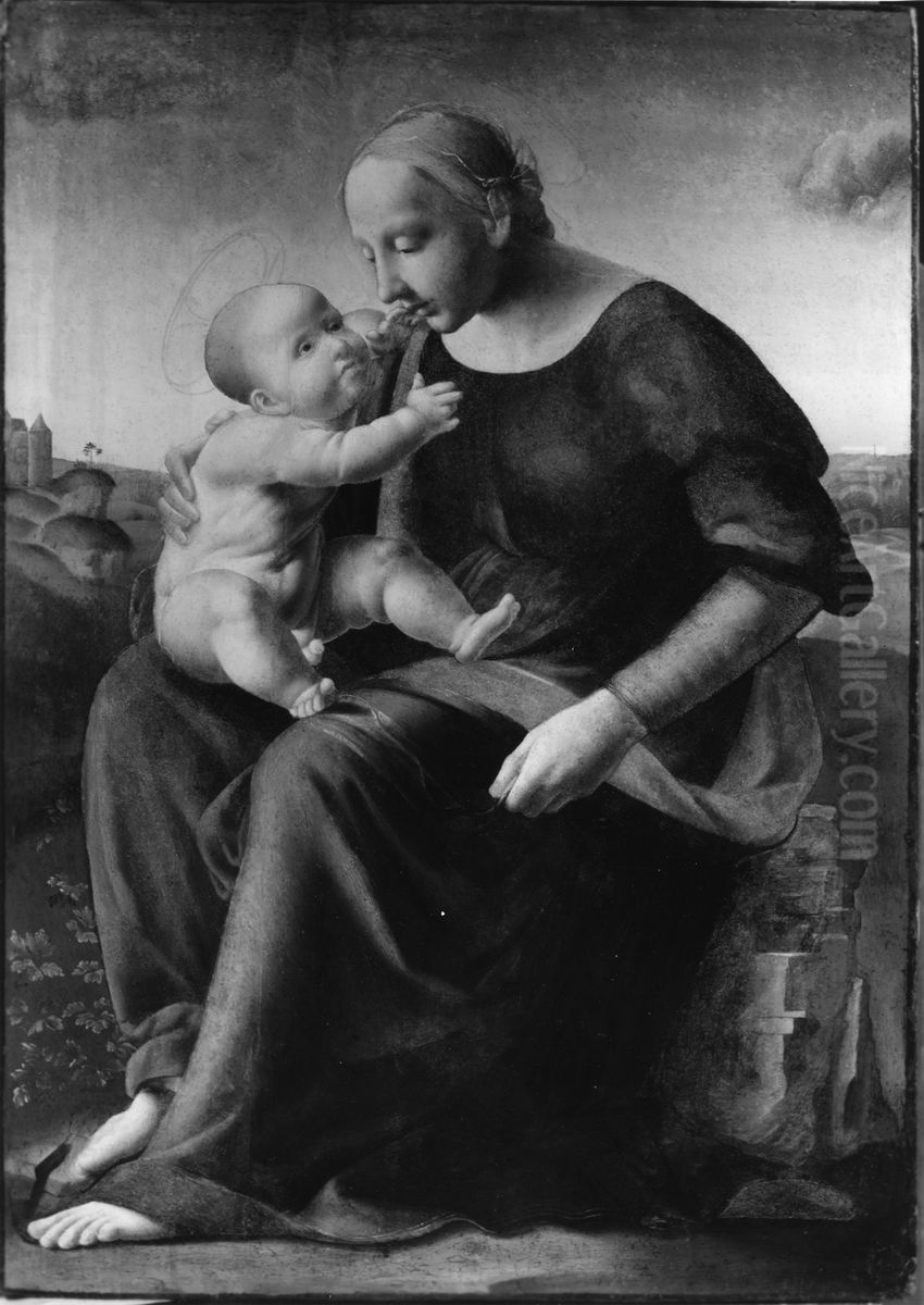 Madonna And Child Oil Painting by Ridolfo del Ghirlandaio