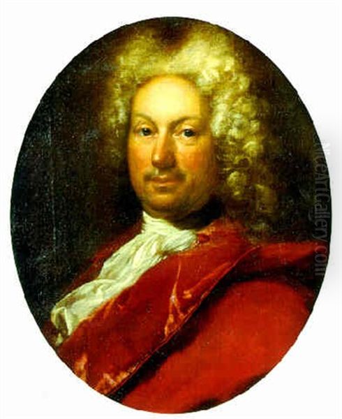 Portrait Of A Gentleman Oil Painting by Vittore Giuseppe Ghislandi (Fra' Galgario)