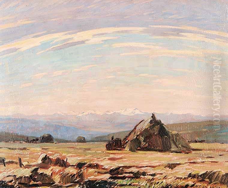 Untitled - Siwash Rock, B.c. Oil Painting by J. Baber