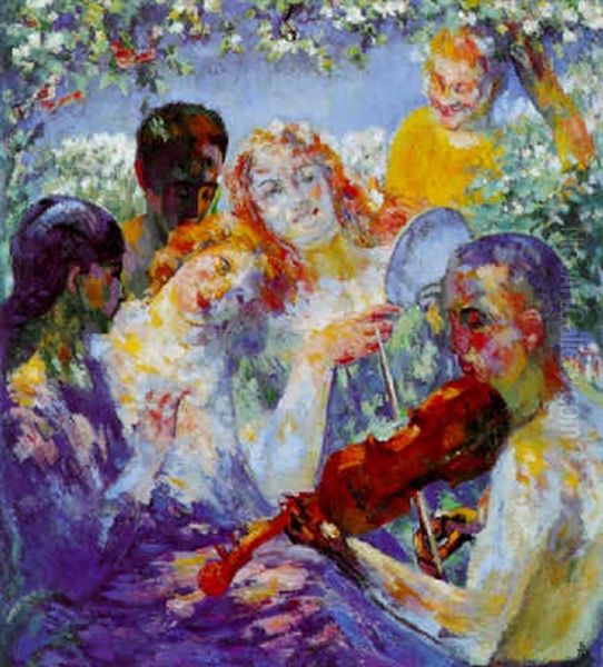 Quanto E Bella Giovinezza Oil Painting by Giovanni Giacometti