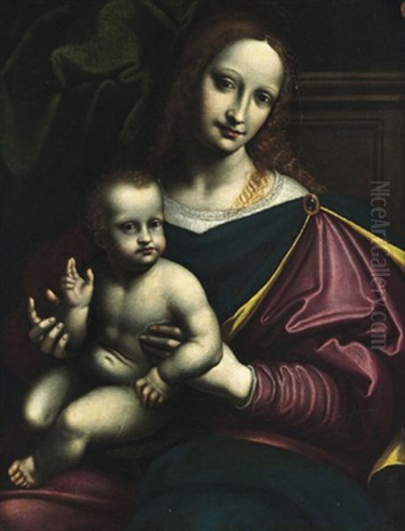 La Madonna Con Il Bambino Oil Painting by  Giampietrino