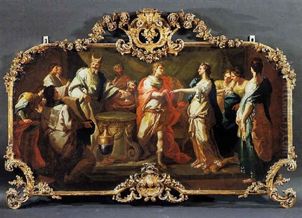 Episodio Di Storia Biblica Dell'antico Testamento Oil Painting by Corrado Giaquinto