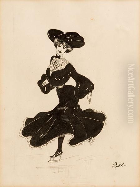 Pattinatrice Oil Painting by Ferdinand Bac