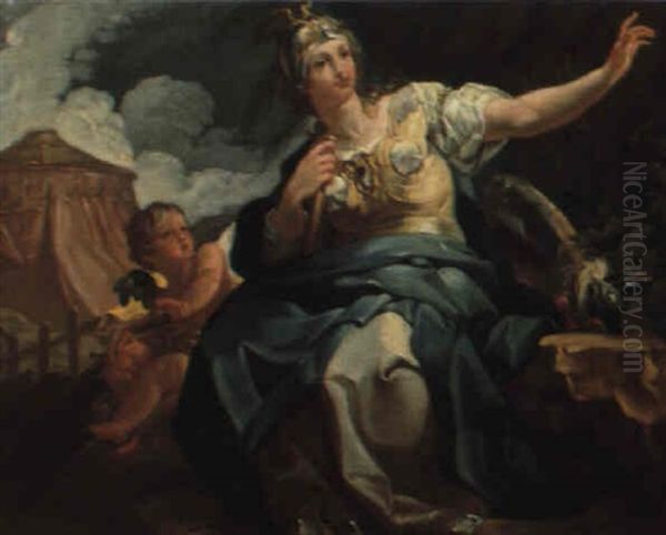 Allegoria Di Un Mese Dell Anno Oil Painting by Corrado Giaquinto