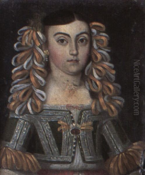 A Gentleman In Black Robes And Lace Jabot Oil Painting by Richard (Dwarf Gibson) Gibson