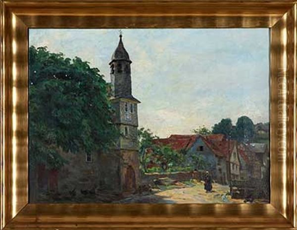 Alte Kapelle In Homberg A.d. Ohm Oil Painting by Heinrich Giebel