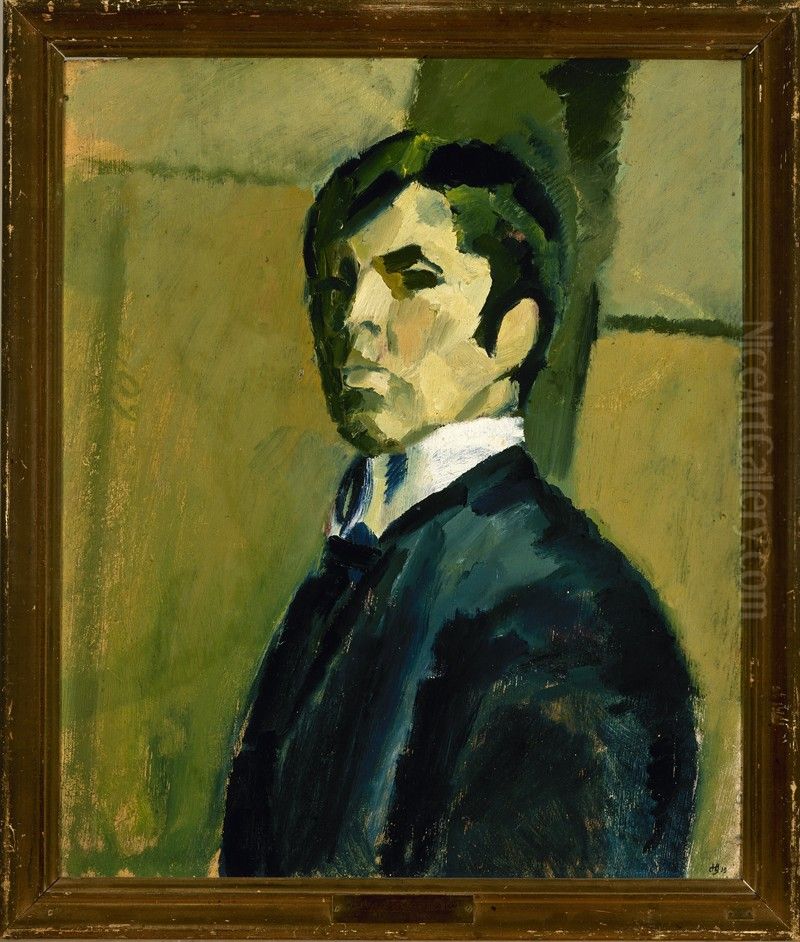 Self-portrait Oil Painting by Harald Giersing