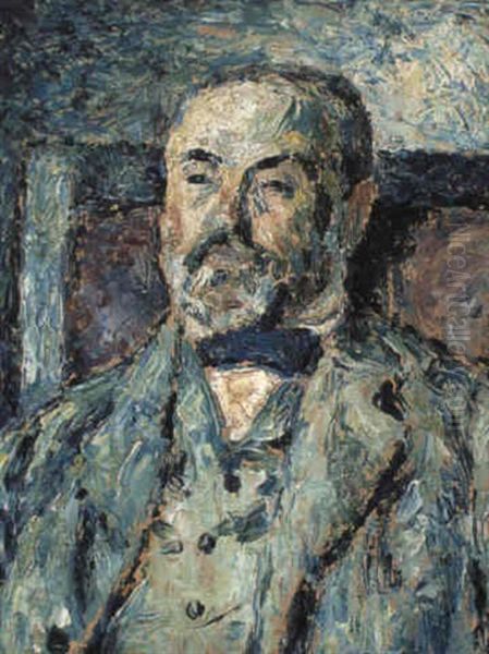 Portraet Af Kunstneres Fader Oil Painting by Harald Giersing