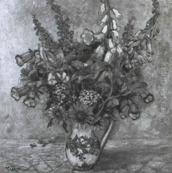 Blumentstrauss Oil Painting by Marie Elisabeth Giese