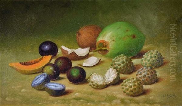 Patio De Sevilla Oil Painting by Juan Gil Garca