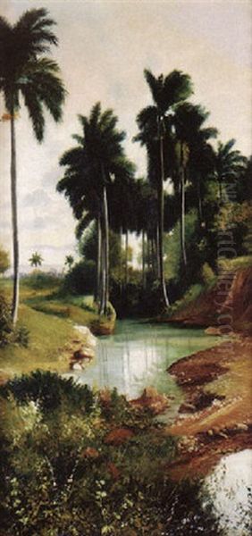 Paisaje Cubano Oil Painting by Juan Gil Garca