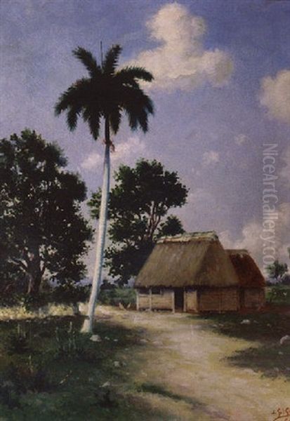 Paisaje Cubano Oil Painting by Juan Gil Garca