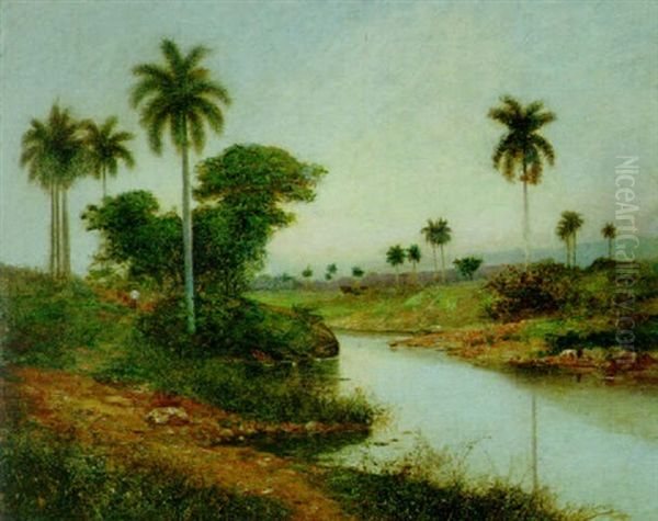 Paisaje Oil Painting by Juan Gil Garca