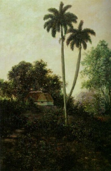 Las Palmas Oil Painting by Juan Gil Garca