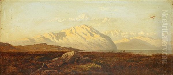 Morning On Loch Leven; Light On Loch Maree (a Pair) Each Oil Painting by Arthur Gilbert