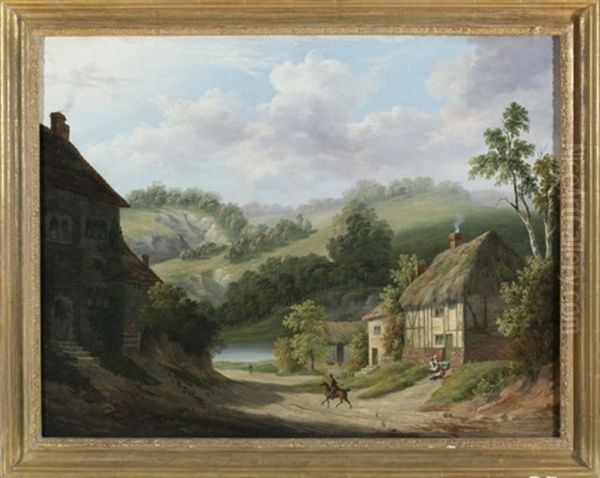Untitled Landscape Oil Painting by Joseph Francis Gilbert