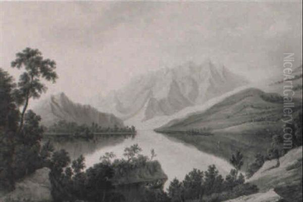 The Upper Lake Of Killarney Oil Painting by Joseph Francis Gilbert