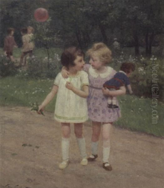 The Best Friends Oil Painting by Victor Gabriel Gilbert