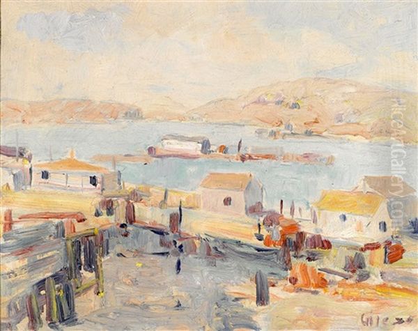 Breakwater, Sausalito And Belvedere Oil Painting by Selden Connor Gile