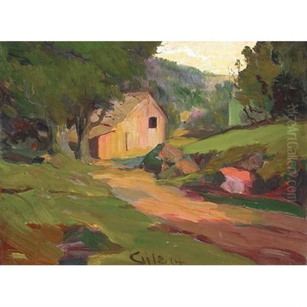 Barn Oil Painting by Selden Connor Gile