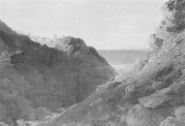 The Mouth Of The Lyn, North Devon Oil Painting by Edmund Gill