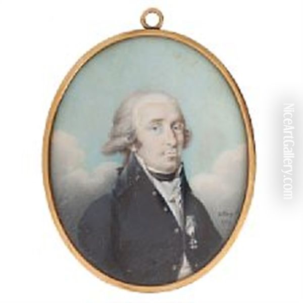 Portrait Of A Gentleman Oil Painting by Jakob Axel Gillberg