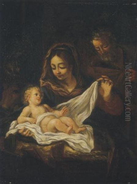 Nativita Oil Painting by Ludovico Gimignani